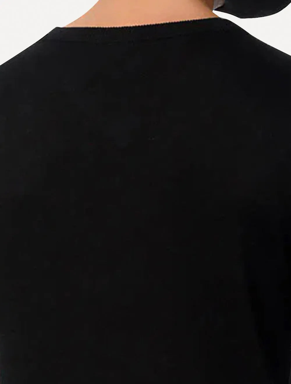 Suéter Calvin Klein Masculina Tricot Front Logo Preto