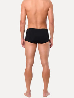 Sunga Calvin Klein Swimwear Trunk Vertical Logo Preta