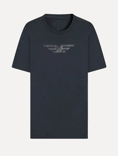 Camiseta Ellus Masculina Cotton Fine Easa Ray Classic Azul Marinho