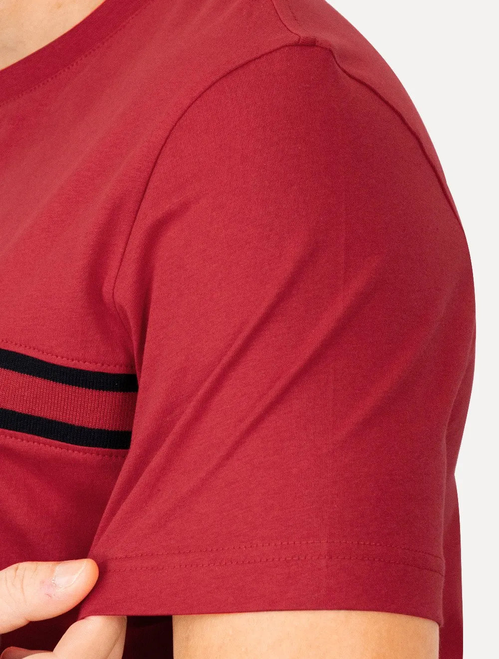 Camiseta Tommy Hilfiger Masculina Chest Insert Logo Vermelha