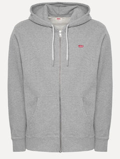Moletom Levis Masculino Full Zip Hoodie Icon Cinza Mescla