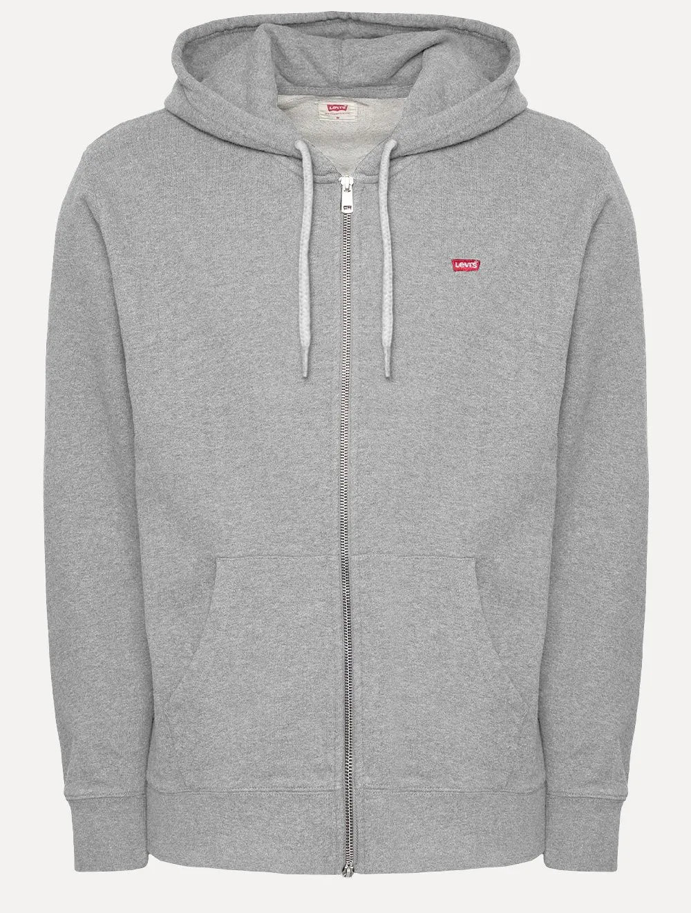 Moletom Levis Masculino Full Zip Hoodie Icon Cinza Mescla