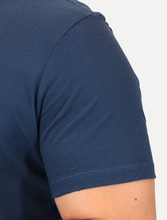 Camiseta Ellus Masculina Cotton Fine Originals Co. Script Azul Marinho