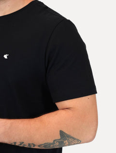 Camiseta Calvin Klein Jeans Masculina CK Bordado Peito Preto