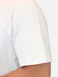 Camiseta Tommy Jeans Masculina Core Linear Gold Logo Branca