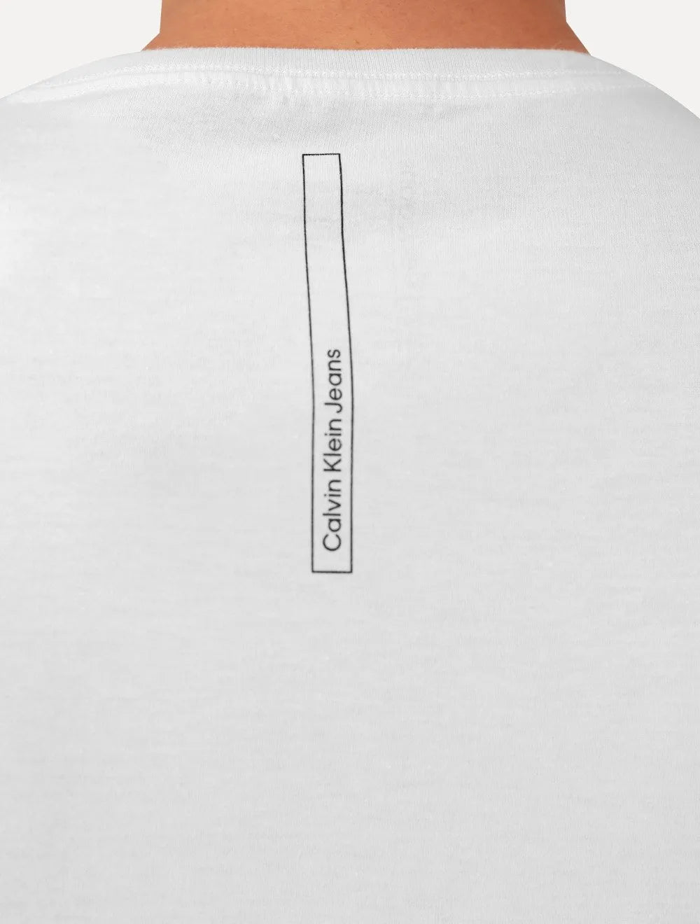 Camiseta Calvin Klein Jeans Masculina Naturals Sash Logo Branca