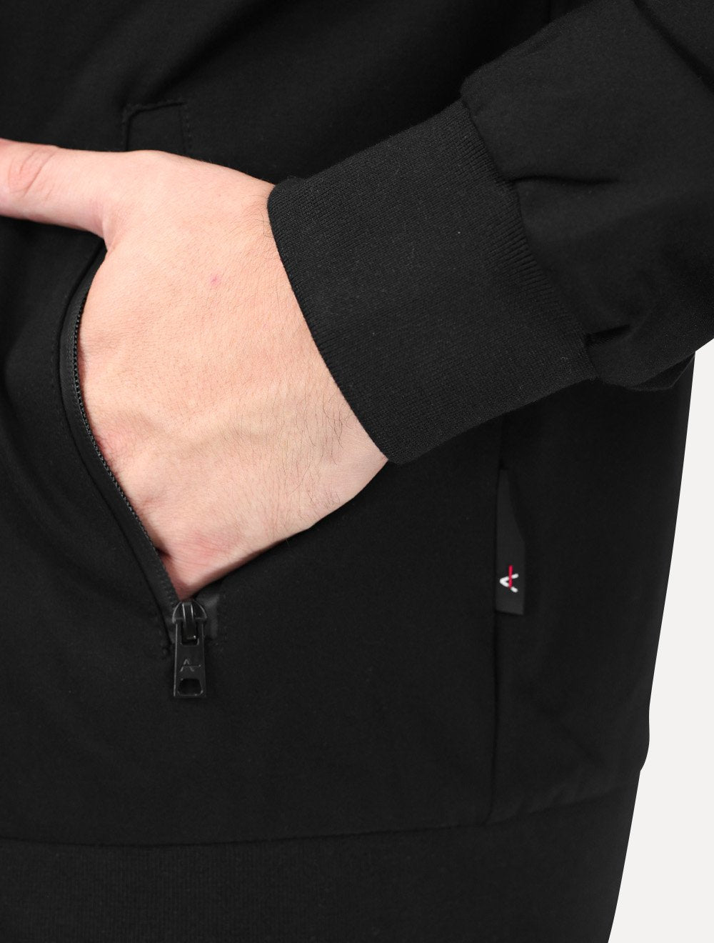 Jaqueta Aramis Masculina Malha Bomber Preta