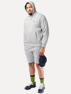 Moletom Lacoste Masculino Hoodie Classic Fit Cinza