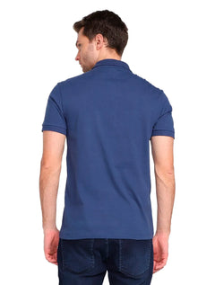 Polo Forum Masculina Piquet Basic Azul Escuro