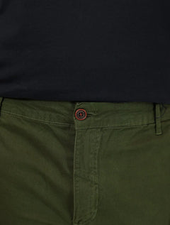 Calça Aramis Masculina Chino Color Basica Verde Militar