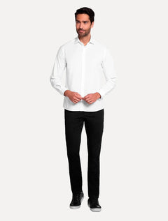 Camisa Dudalina Masculina Slim Tricoline Lisa Branca