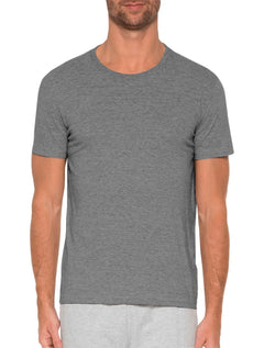 Camiseta Ellus Masculina Cotton Fine Classic Logo Mescla Cinza