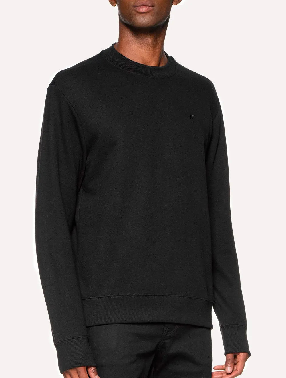 Moletom Ellus Masculino Crewneck Regular Basic Easa Preto
