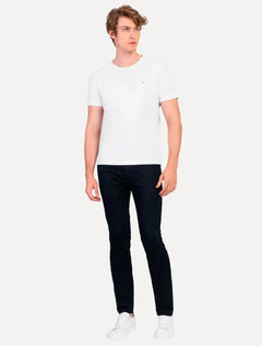 Camiseta Aramis Masculina Crewneck Basic Lisa Branca