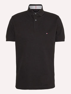 Polo Tommy Hilfiger Masculina Regular Piquet 1985 Preta