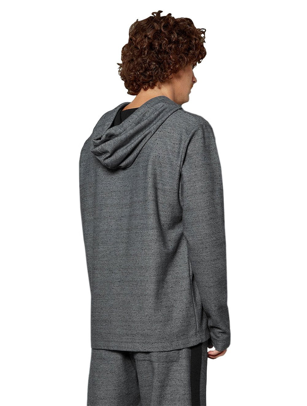 Moletom John John Masculino Stripe Hoodie Cinza Mescla
