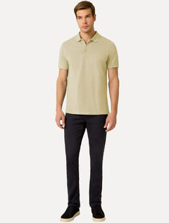 Polo Dudalina Piquet Essentials Básica Cotton Amarelo Médio