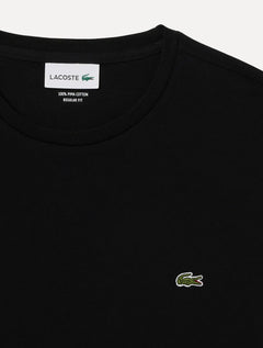 Camiseta Lacoste Masculina Jersey Pima Cotton Preta
