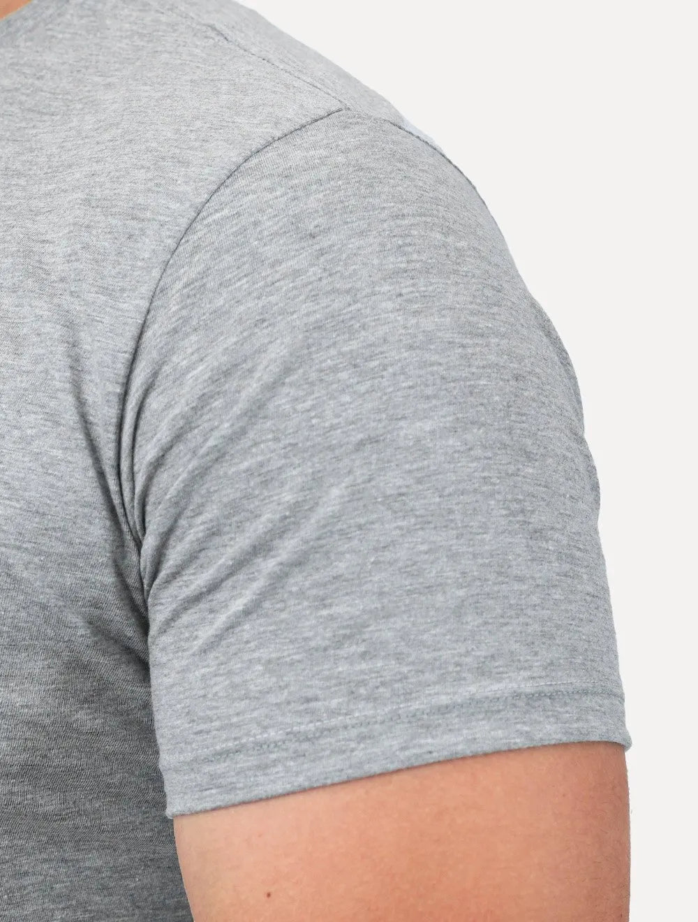 Camiseta Aramis Masculina Basic Lisa Light Logo Cinza Mescla
