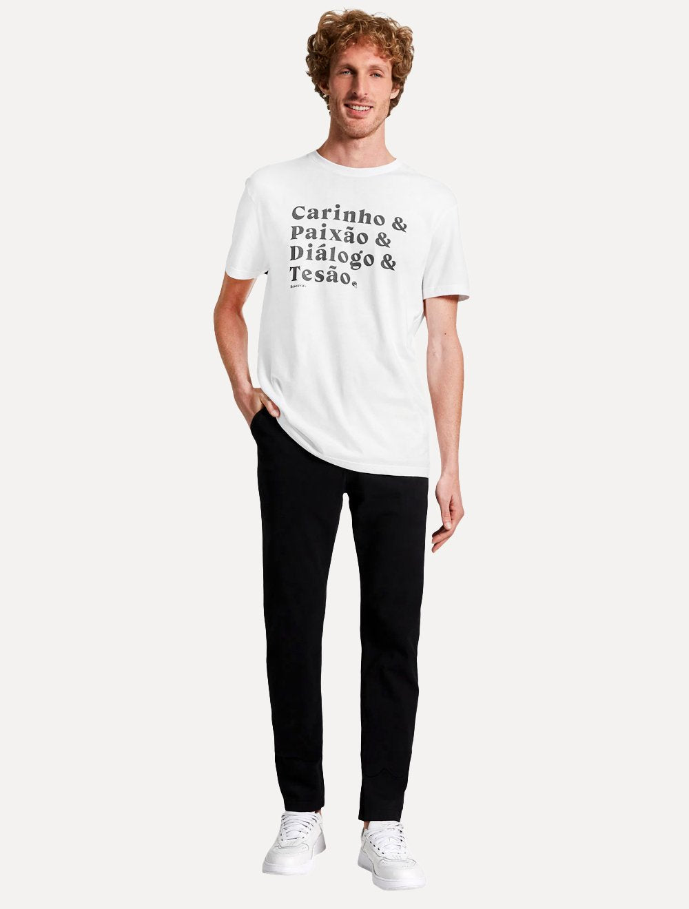Camiseta Reserva Masculina Regular Carinho Branca