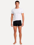 Cueca Reserva Masculina Boxer Monocromatico Cotton Preta Pack 3UN