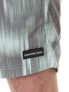 Short Calvin Klein Jeans Masculino Color Shadows Verde Militar
