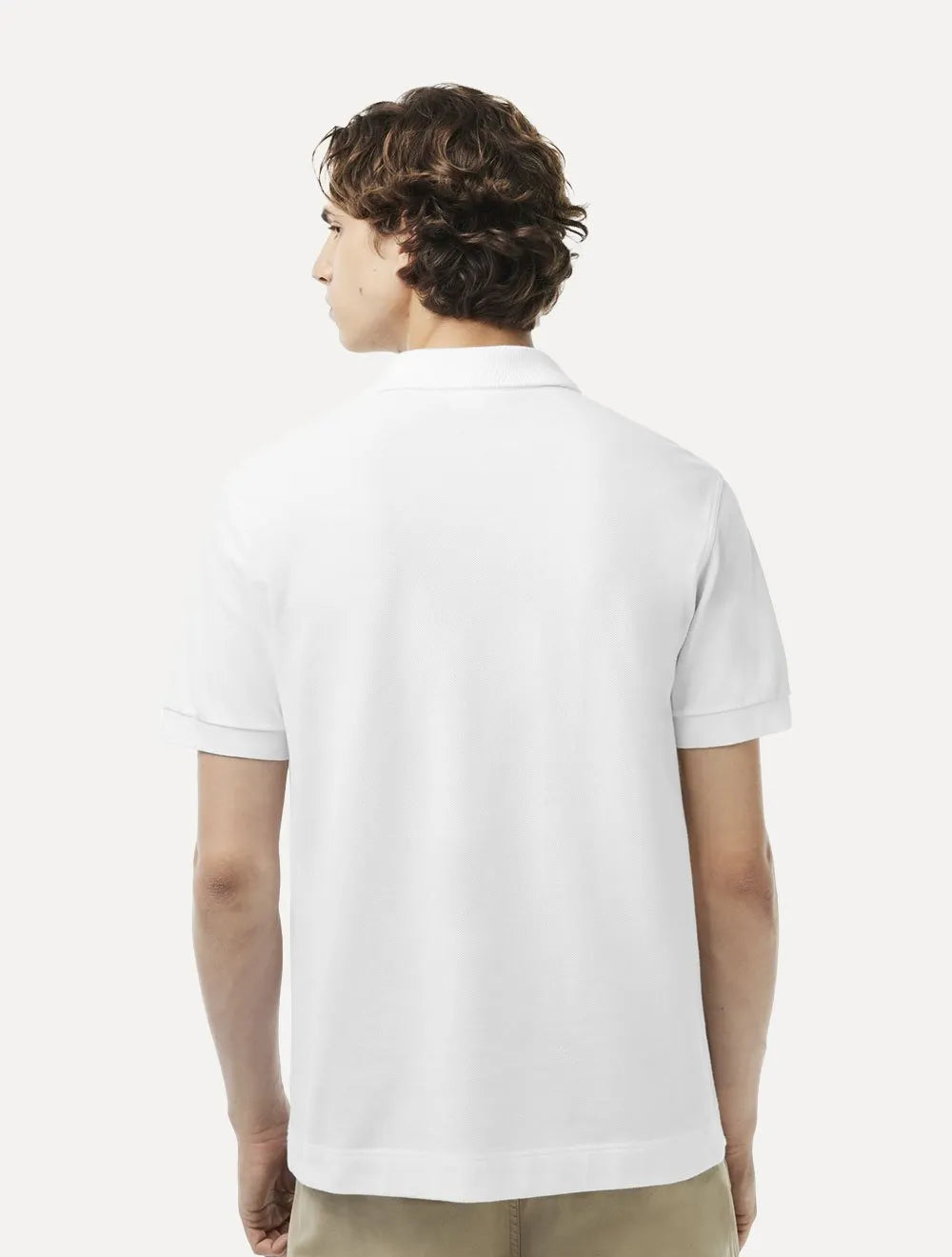 Polo Lacoste Masculina Classic Fit Piquet L.12.21 Heavy Cotton Branca