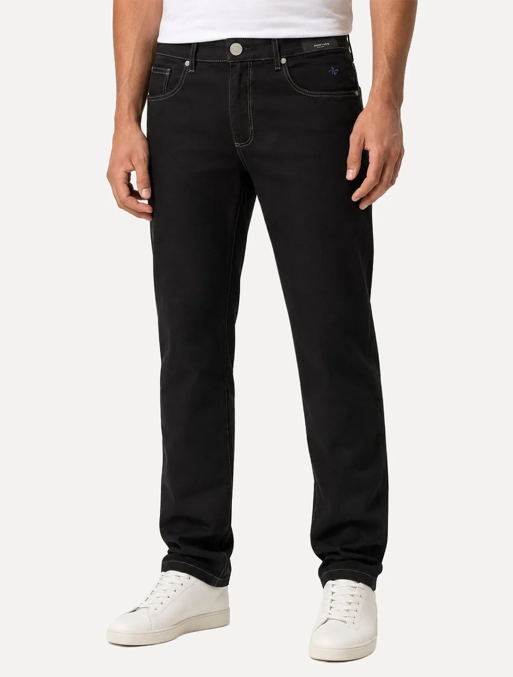 Calça Dudalina Jeans Regular Concept Five Pockets Preta