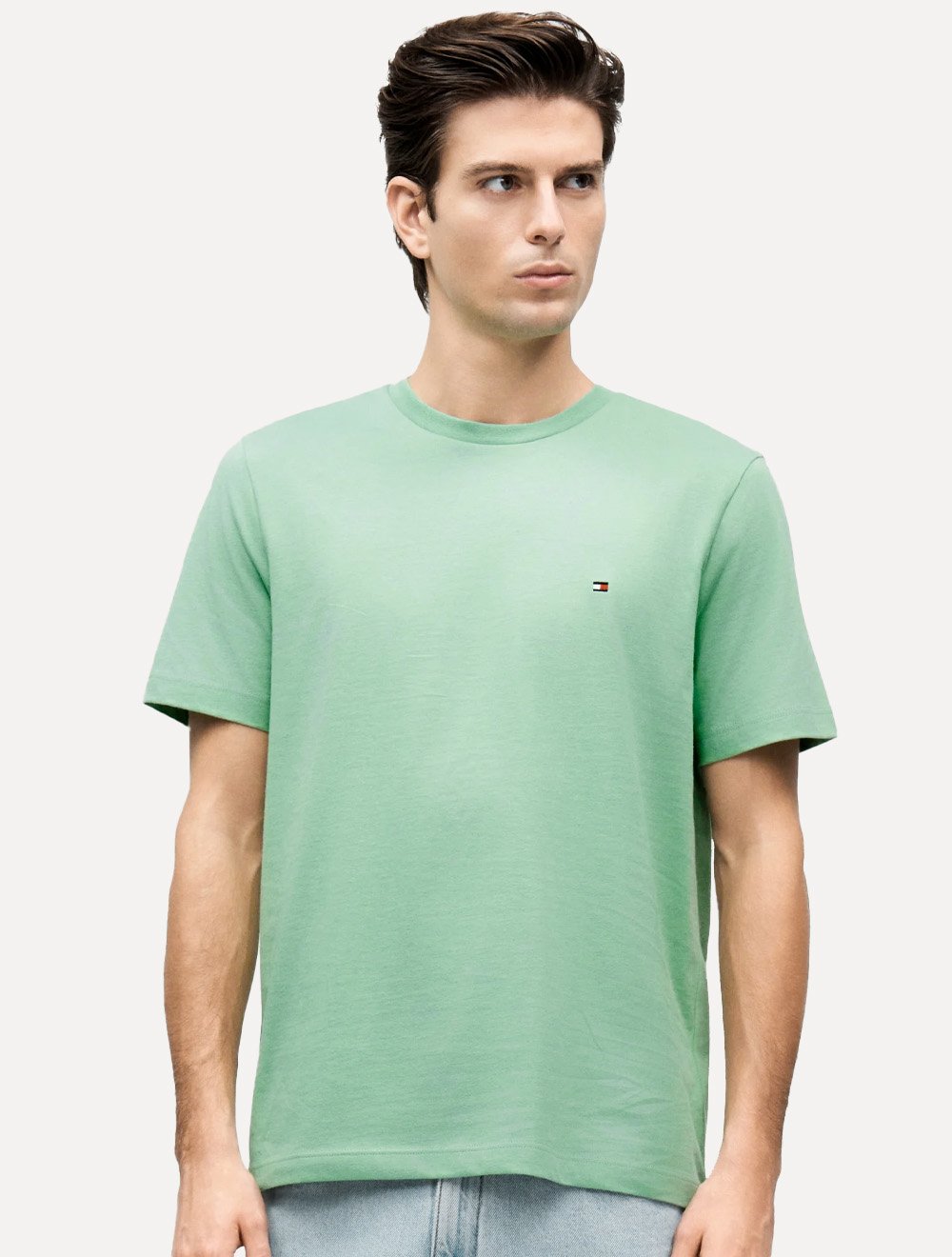 Camiseta Tommy Hilfiger Core Logo Tee Verde Claro