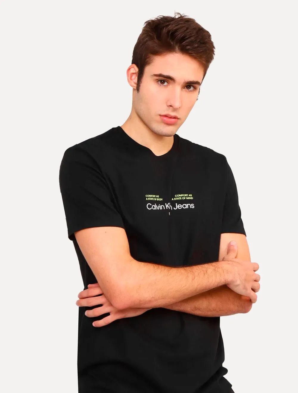 Camiseta Calvin Klein Jeans Masculina Is This Comfort Preta
