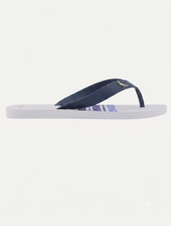 Chinelo Reserva Masculino Watercolor Stripe Branco/Marinho
