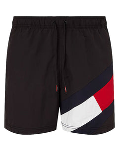 Short Tommy Hilfiger Masculino Medium Drawstring Diagonal Sash Preto