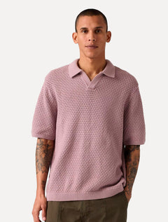 Polo Levis Masculina Dillon Open Collar Lilás