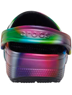 Sandália Crocs Masculina Classic Solarized Clog Preta/Multicolor