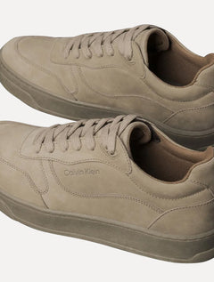 Tênis Calvin Klein Masculino Layers Queima Lateral Nobuck Cáqui Claro