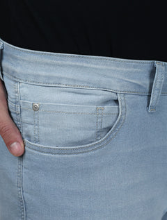 Calça Dudalina Jeans Masculina Slim Stretch Five Pockets Gold Icon Azul Claro