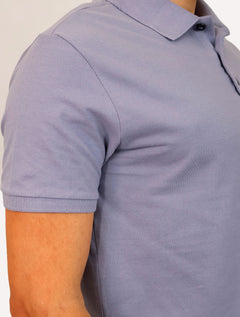 Polo Ellus Masculina Piquet Classic Easa Blue Vintage Azul