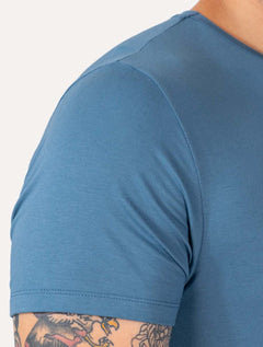 Pijama Calvin Klein Short Curto Viscolight Xadrez Logo Azul Médio