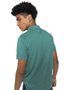 Polo Colcci Masculina Piquet Orange Logo Verde