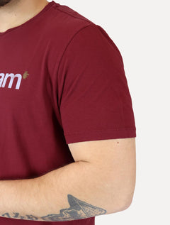 Camiseta Von der Volke Masculina Origineel I Amsterdam Marsala