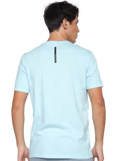 Camiseta Calvin Klein Jeans Masculina Black New Logo Azul Claro