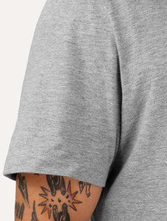 Camiseta Individual Masculina Comfort Icon Cinza Mescla