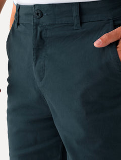 Bermuda Aramis Masculina Sarja Chino Leather Tag Marinho