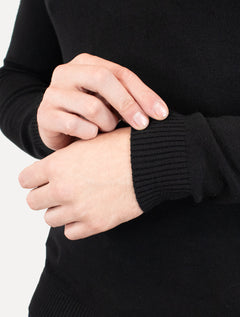 Suéter Dixen Masculino Crewneck Tricot Liso Preto