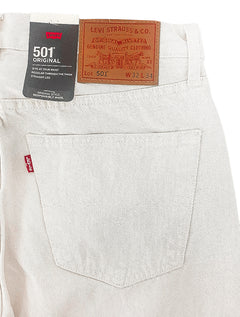 Calça Levis Jeans Masculina 501 Original Stretch Candy Off-White