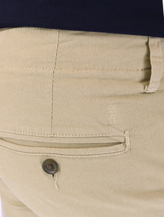 Calça Sergio K Masculina Chino Sarja Elastano Cáqui