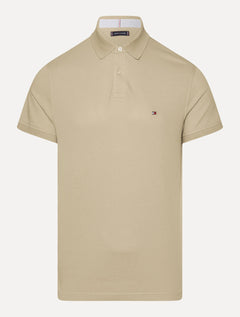 Polo Tommy Hilfiger Masculina Regular Piquet 1985 Cáqui Claro