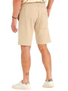 Bermuda Forum Moletom Masculina Regular Benjamin Areia