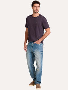 Camiseta John John Masculina Rubber Key Transfer Roxo Escuro