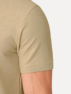 Polo Dudalina Masculina Piquet Essential Color Cáqui Médio